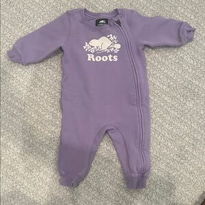 Rootsbaby purple baby sweat set - 6-12mo